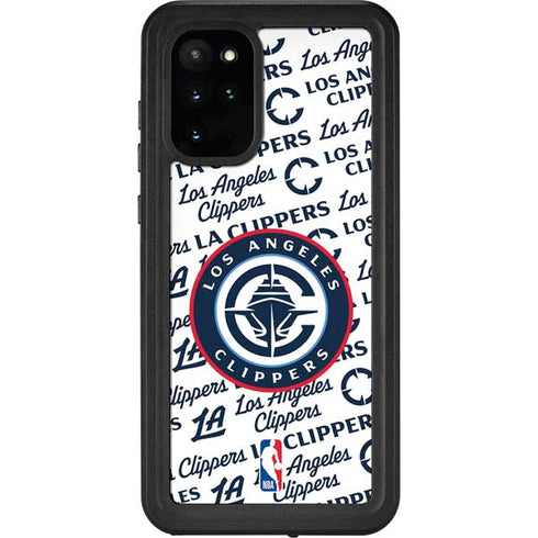 NBA Los Angeles Clippers Blast Text Galaxy S20 Plus Waterproof Case