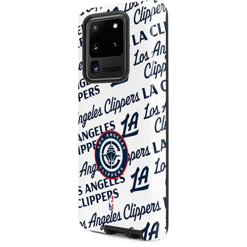 NBA Los Angeles Clippers Blast Text Galaxy S20 Ultra 5G Pro Case
