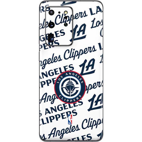 NBA Los Angeles Clippers Blast Text Galaxy S20 Ultra 5G Skin