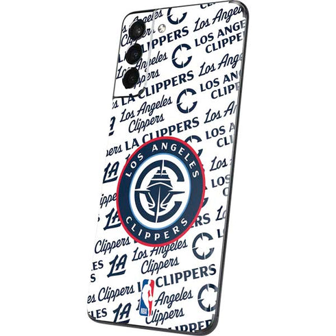NBA Los Angeles Clippers Blast Text Galaxy S21 5G Skin