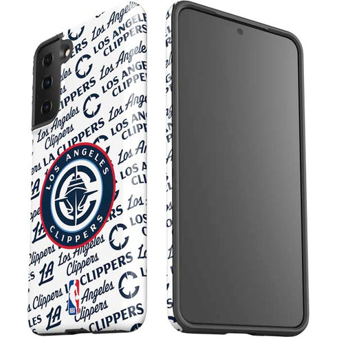 NBA Los Angeles Clippers Blast Text Galaxy S21 FE Pro Case
