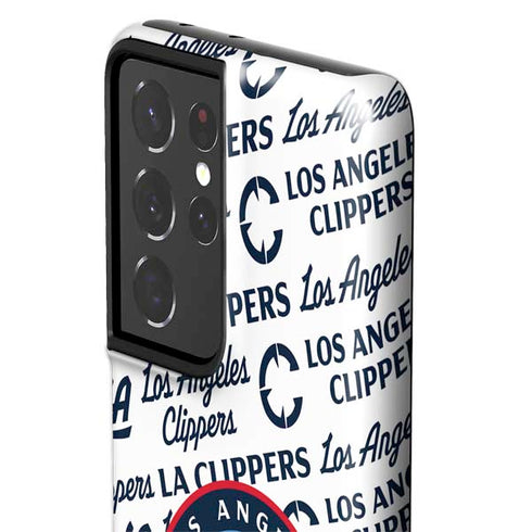 NBA Los Angeles Clippers Blast Text Galaxy S21 Ultra 5G Pro Case