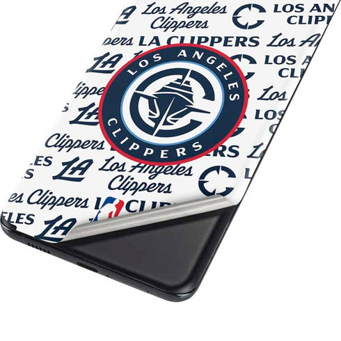 NBA Los Angeles Clippers Blast Text Galaxy S21 Ultra 5G Skin