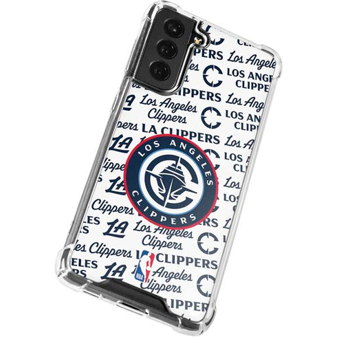 NBA Los Angeles Clippers Blast Text Galaxy S22 Clear Case