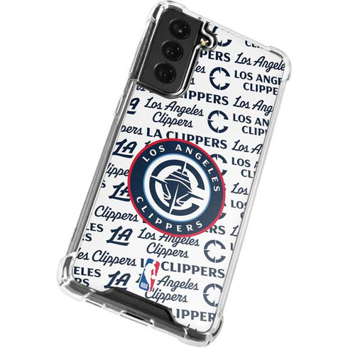 NBA Los Angeles Clippers Blast Text Galaxy S22 Plus Clear Case