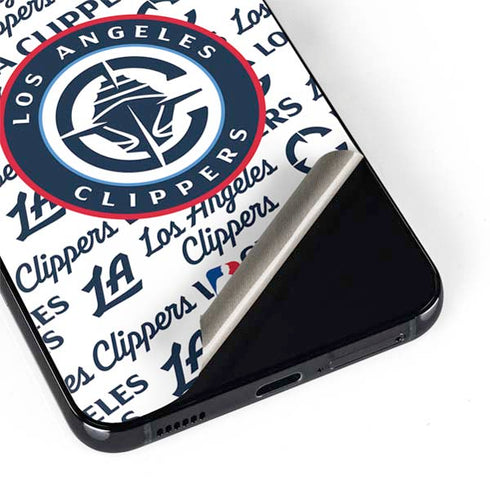NBA Los Angeles Clippers Blast Text Galaxy S22 Plus Skin