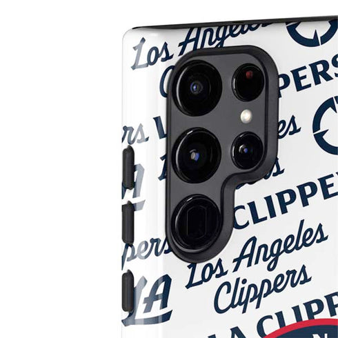 NBA Los Angeles Clippers Blast Text Galaxy S22 Ultra Pro Case