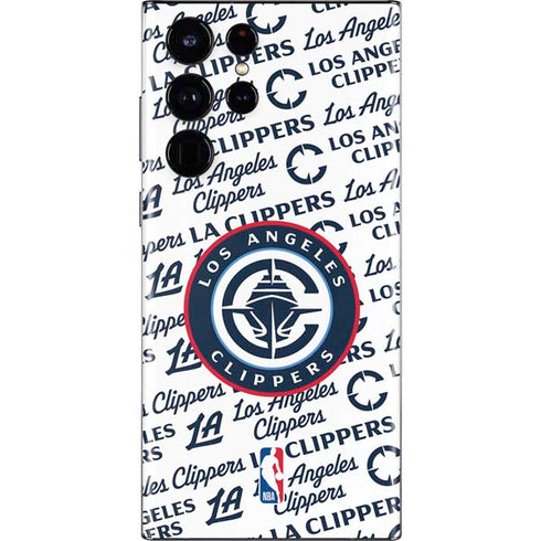 NBA Los Angeles Clippers Blast Text Galaxy S22 Ultra Skin