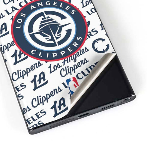 NBA Los Angeles Clippers Blast Text Galaxy S22 Ultra Skin