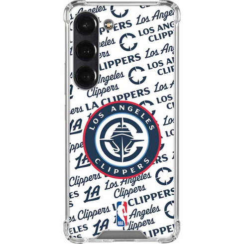 NBA Los Angeles Clippers Blast Text Galaxy S23 Clear Case