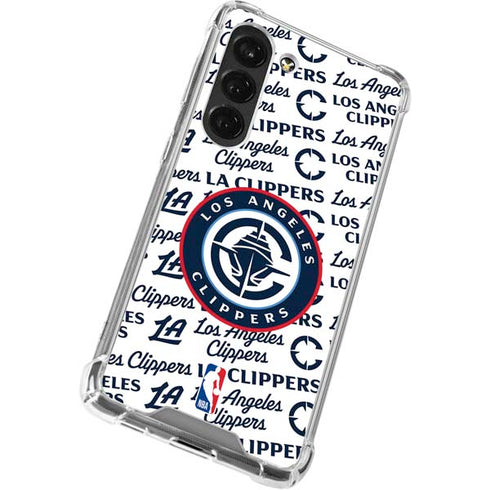 NBA Los Angeles Clippers Blast Text Galaxy S23 Clear Case