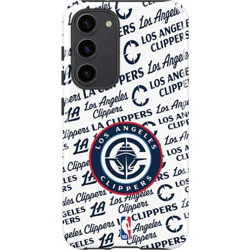 NBA Los Angeles Clippers Blast Text Galaxy S23 Plus Pro Case