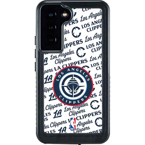 NBA Los Angeles Clippers Blast Text Galaxy S23 Plus Waterproof Case
