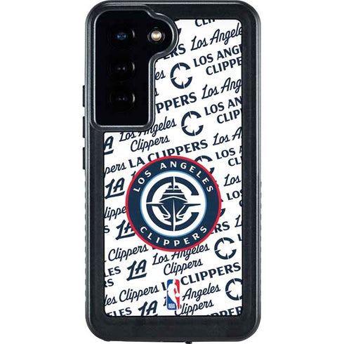NBA Los Angeles Clippers Blast Text Galaxy S23 Waterproof Case