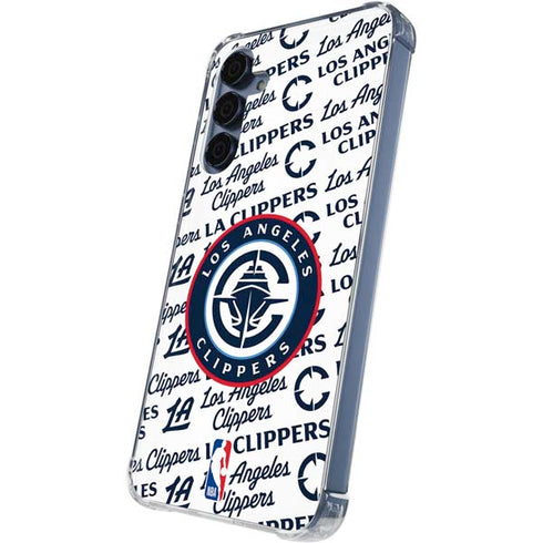 NBA Los Angeles Clippers Blast Text Galaxy S24 Clear Case