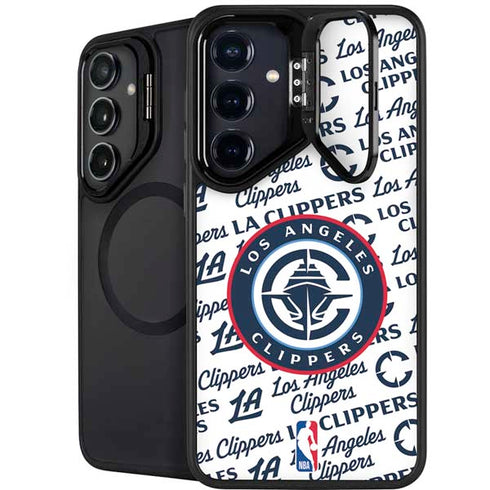 NBA Los Angeles Clippers Blast Text Galaxy S24 FE Kickstand Case