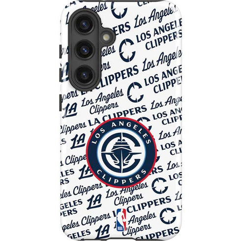 NBA Los Angeles Clippers Blast Text Galaxy S25 Impact Case