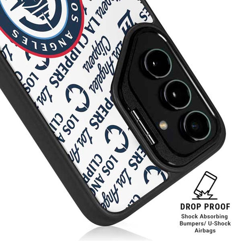 NBA Los Angeles Clippers Blast Text Galaxy S25 Kickstand Case