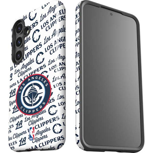 NBA Los Angeles Clippers Blast Text Galaxy S25 Plus Impact Case