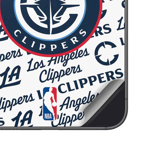 NBA Los Angeles Clippers Blast Text Galaxy S25 Plus Skin