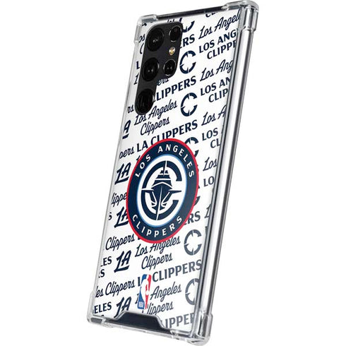 NBA Los Angeles Clippers Blast Text Galaxy S24 Ultra Clear Case
