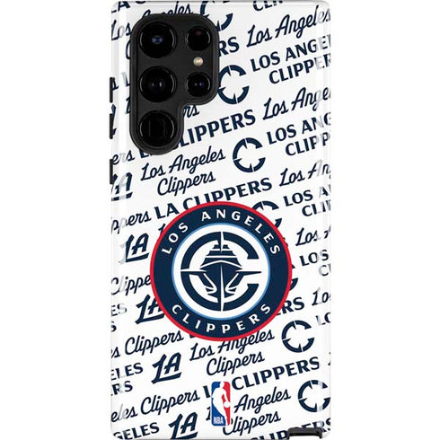 NBA Los Angeles Clippers Blast Text Galaxy S25 Ultra Impact Case