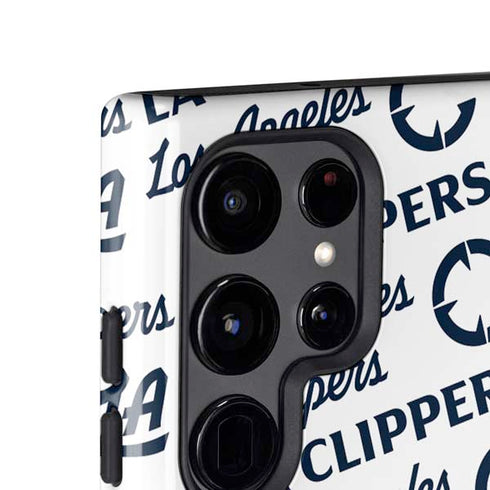 NBA Los Angeles Clippers Blast Text Galaxy S25 Ultra Impact Case