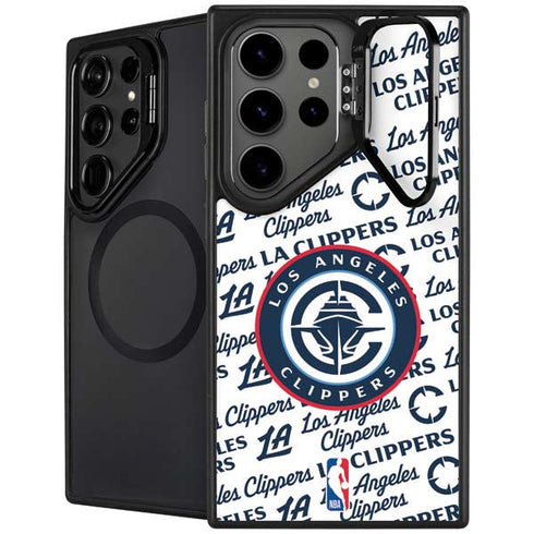 NBA Los Angeles Clippers Blast Text Galaxy S25 Ultra Kickstand Case