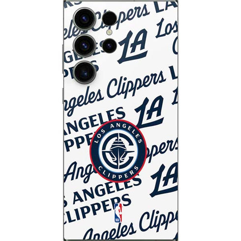 NBA Los Angeles Clippers Blast Text Galaxy S25 Ultra Skin