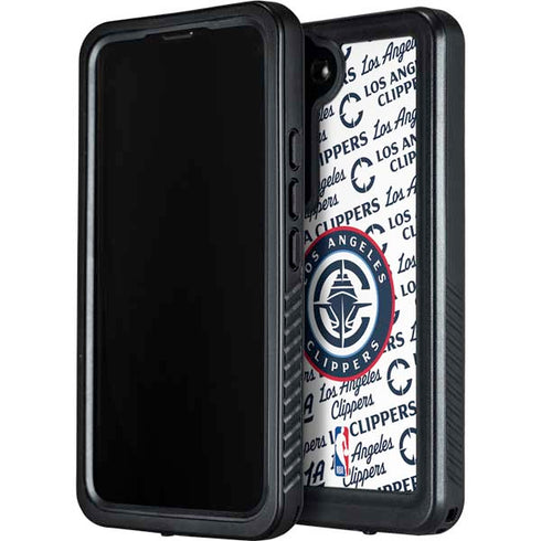 NBA Los Angeles Clippers Blast Text Galaxy S24 Waterproof Case