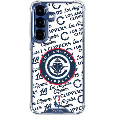 NBA Los Angeles Clippers Blast Text Galaxy S25 Plus Clear Case