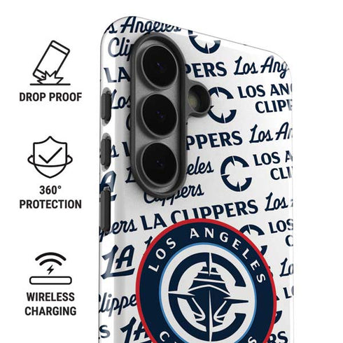 NBA Los Angeles Clippers Blast Text Galaxy S26 Impact Case