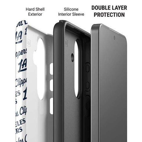 NBA Los Angeles Clippers Blast Text Galaxy S26 Impact Case