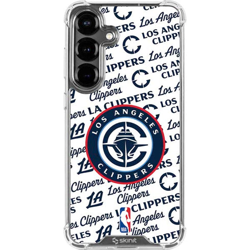 NBA Los Angeles Clippers Blast Text Galaxy S26 Plus Clear Case