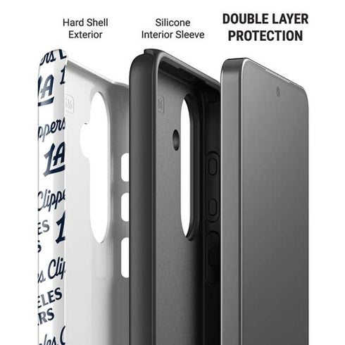 NBA Los Angeles Clippers Blast Text Galaxy S26 Plus Impact Case