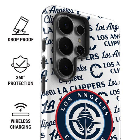 NBA Los Angeles Clippers Blast Text Galaxy S26 Ultra Impact Case