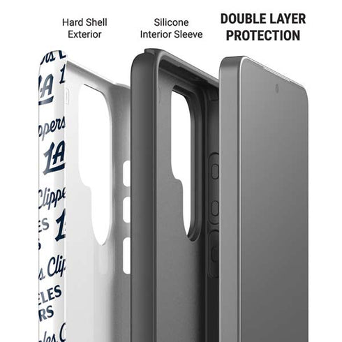 NBA Los Angeles Clippers Blast Text Galaxy S26 Ultra Impact Case