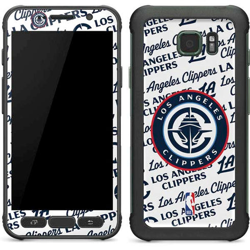 NBA Los Angeles Clippers Blast Text Galaxy S7 Active Skin