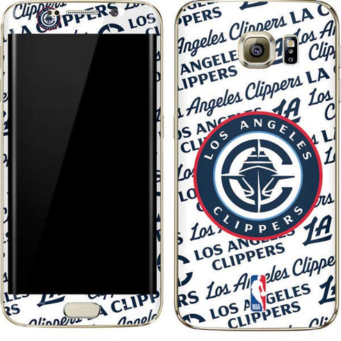 NBA Los Angeles Clippers Blast Text Galaxy S7 Edge Skin