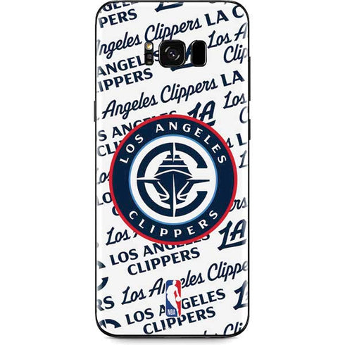 NBA Los Angeles Clippers Blast Text Galaxy S8 Plus Skin