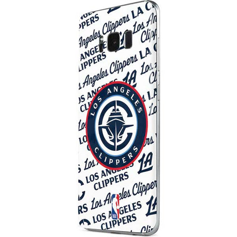 NBA Los Angeles Clippers Blast Text Galaxy S8 Plus Skin