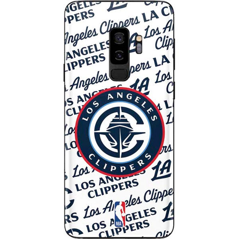 NBA Los Angeles Clippers Blast Text Galaxy S9 Plus Skin