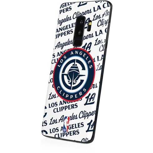 NBA Los Angeles Clippers Blast Text Galaxy S9 Plus Skin