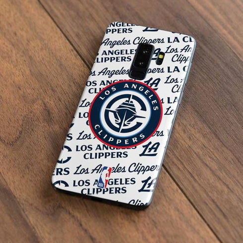 NBA Los Angeles Clippers Blast Text Galaxy S9 Plus Skin