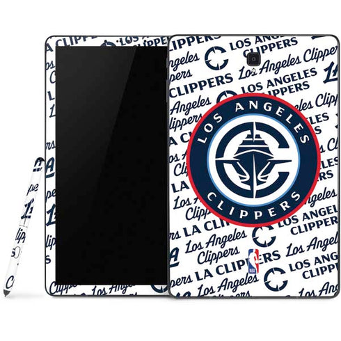 NBA Los Angeles Clippers Blast Text Samsung Galaxy Tab Skin