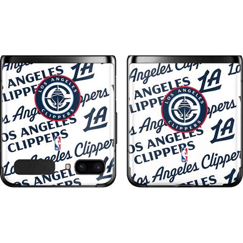 NBA Los Angeles Clippers Blast Text Galaxy Z Flip Skin