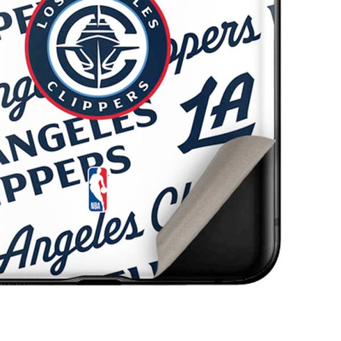 NBA Los Angeles Clippers Blast Text Galaxy Z Flip Skin