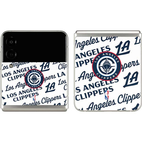 NBA Los Angeles Clippers Blast Text Galaxy Z Flip3 5G Skin