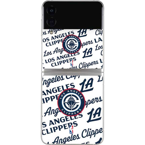 NBA Los Angeles Clippers Blast Text Galaxy Z Flip3 5G Skin