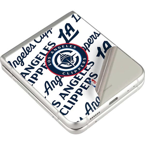 NBA Los Angeles Clippers Blast Text Galaxy Z Flip3 5G Skin